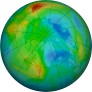 Arctic ozone map for 2023-11-25
